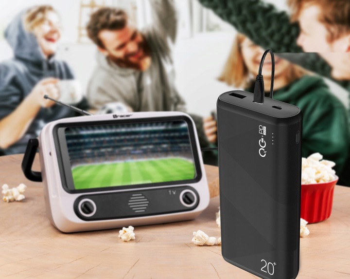 POWER BANK 20000mAh USB-C PD 20W QC 3.0