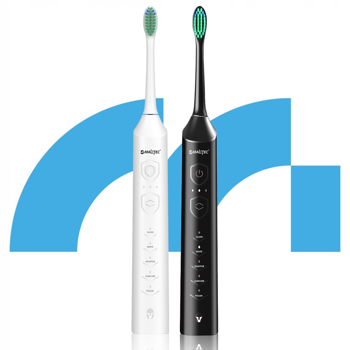 2x SZCZOTECZKA SONICZNA ELEKTRYCZNA DO ZĘBÓW ZESTAW 6 KOŃCÓWEK