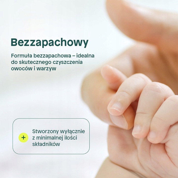 Płyn do Mycia Owoców i Warzyw 800 ml Naturalny Attitude Bezzapachowy Eko