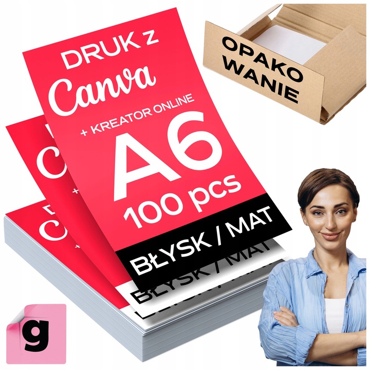 Ulotki A6 100 sztuk DWUSTRONNE / jednostronne | mat / błysk + wizualizacja