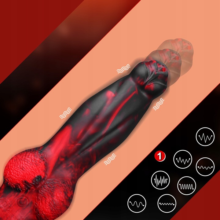 Analne Dildo Wibrujące z pilotem,7 trybów stymulacji Kontrola aplikacji APP