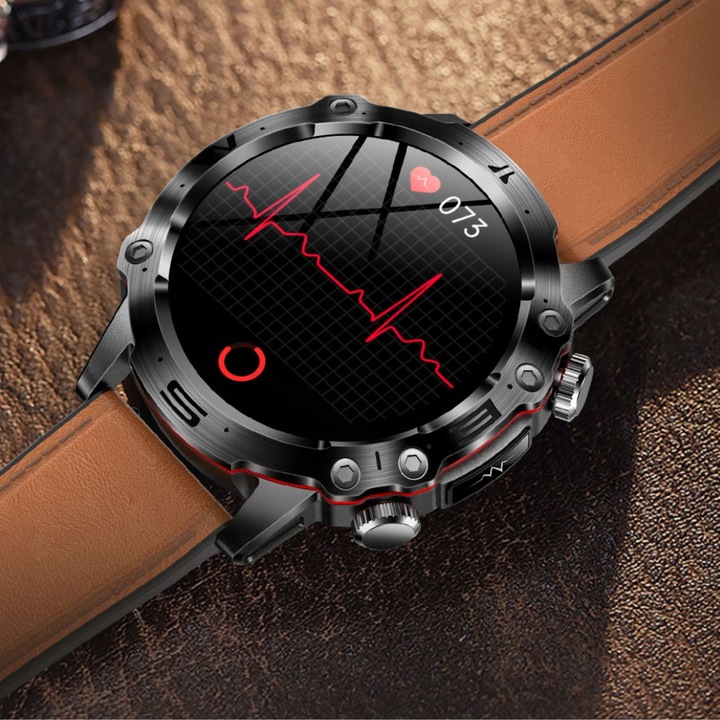 SMARTWATCH ZEGAREK MĘSKI KARDIOWATCH POMIAR GLUKOZY CUKRU EKG MENU POLSKIE