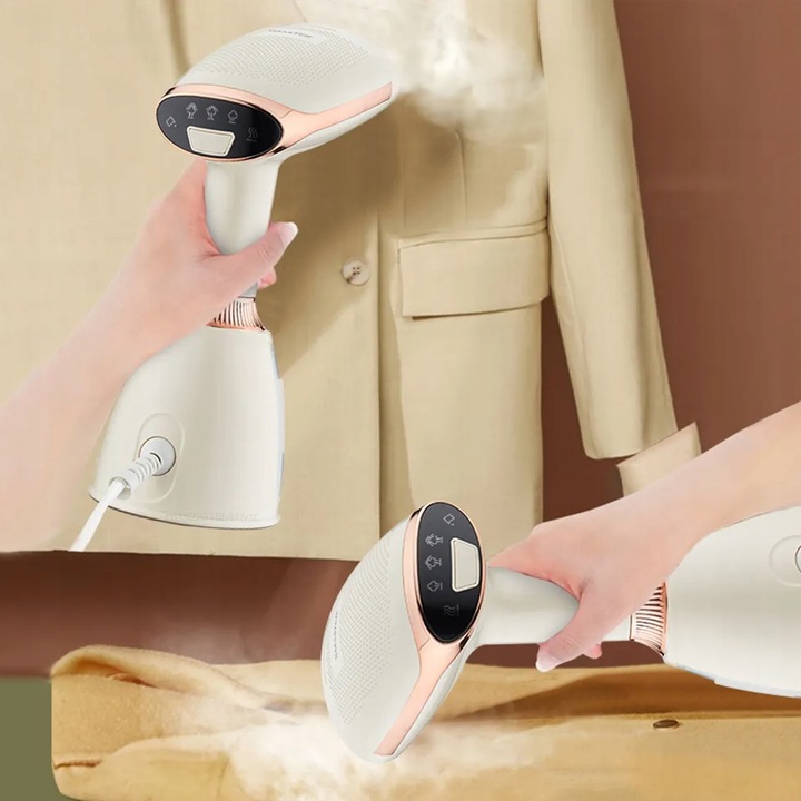 PAROWNICA RĘCZNA DO UBRAŃ ŻELAZKO PAROWE STEAMER REGULACJA PARY ZESTAW