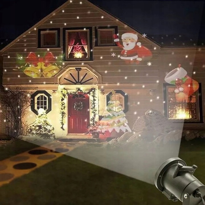 PROJEKTOR LASEROWY ŚWIĄTECZNY NA DOM RZUTNIK IP65