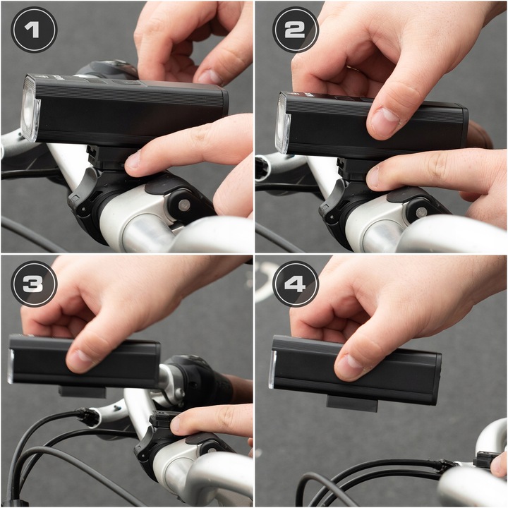 LAMPKA ROWEROWA PRZÓD OŚWIETELNIE ROWEROWE LED PRO VAYOX USB-C 1300lm IPX6