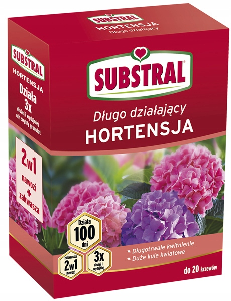 SUBSTRAL 100 DNI DO HORTENSJI 1KG NA KWITNIENIE I PĄKI