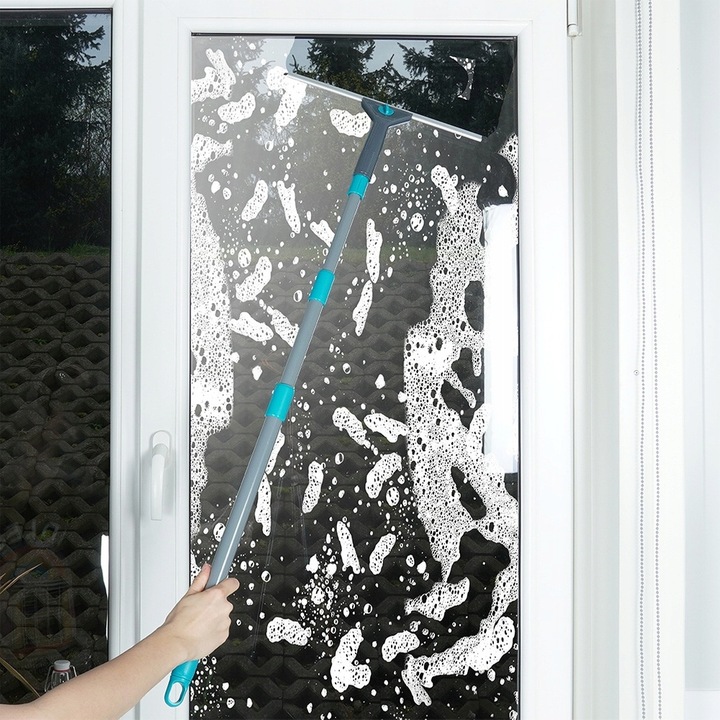 Mop MYJKA DO OKIEN szyb luster okna szyb ściągaczka teleskopowa mikrofibra