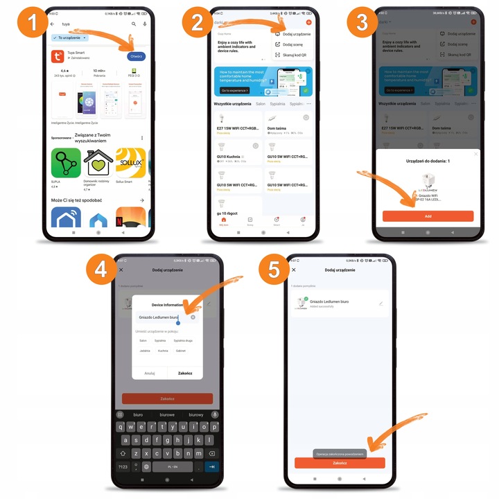 Inteligentne Gniazdko Programator Czasowy Watomierz Bolec WIFI TUYA