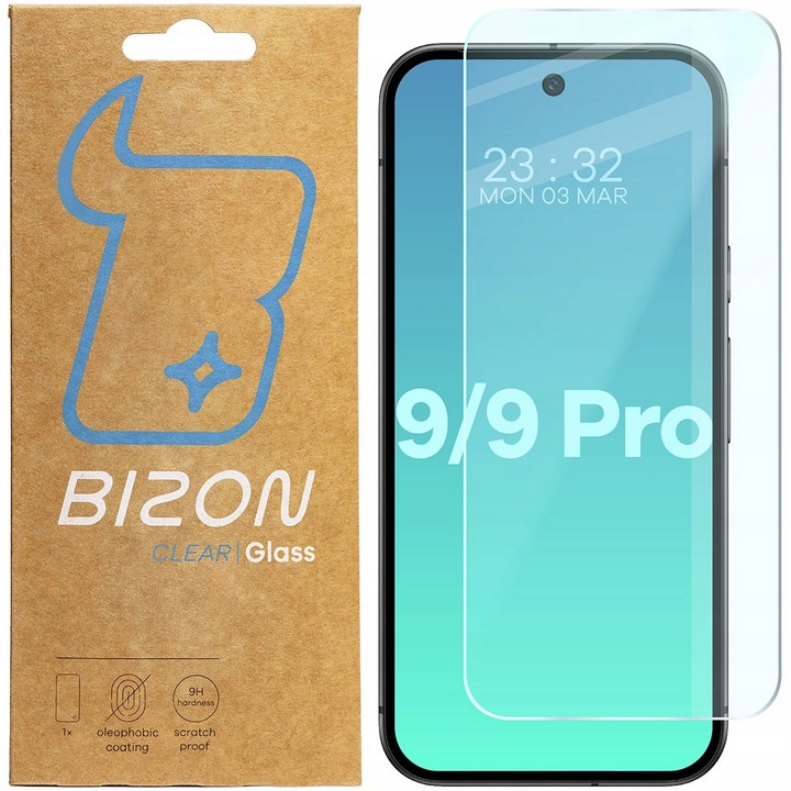 Szkło hartowane Bizon do Google Pixel 9/9 Pro , szkiełko, szybka, osłona 9H