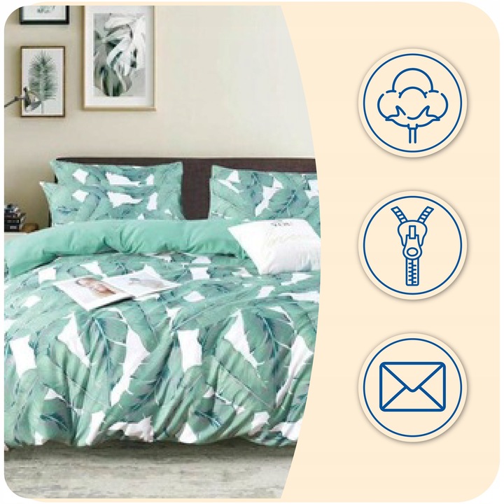 POŚCIEL 200x220 KOMPLET DWUSTRONNA Z PRZEŚCIERADŁEM MIŁA DUŻO WZORÓW #