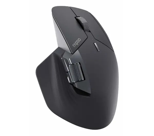 Mysz ergonomiczna Rapoo MT760L Szara USB 2.4GHz / Bluetooth bezprzewodowa