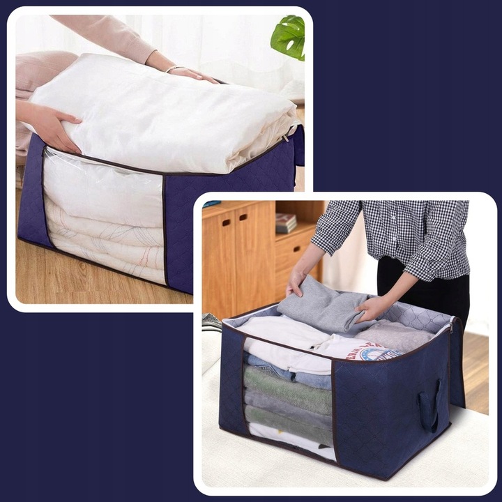 4x ORGANIZER NA UBRANIA POJEMNIK NA POŚCIEL KOŁDRĘ KOCE POKROWIEC XXL