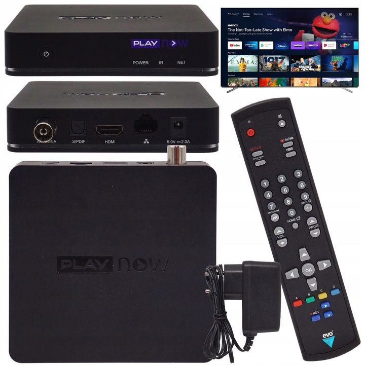 ODTWARZACZ MULTIMEDIALNY PLAY BOX 2 4K NETFLIX YOUTUBE DISNEY IPTV BEZ