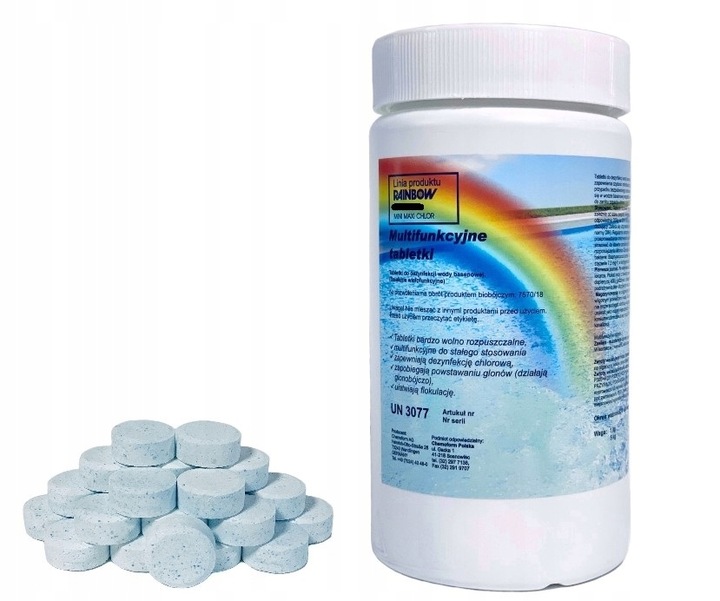 Chlor multi tabletki 20g do JACUZZI / BASENU 1kg