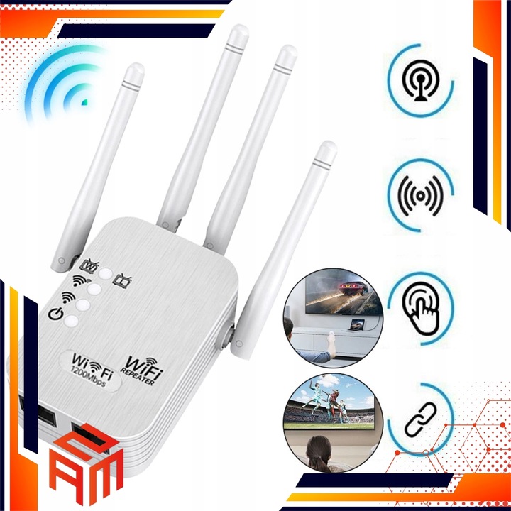 Domowy Wzmacniacz Sygnału WiFi Punkt Dostępu 300Mbps Szybki Bez Aplikacji