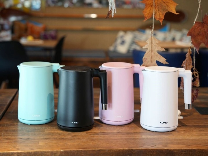 CZAJNIK ELEKTRYCZNY LUND 2200W 1,5L RÓŻOWY PODWÓJNE ŚCIANKI