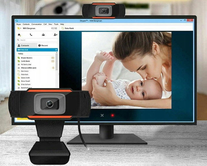 Kamerka Kamera INTERNETOWA PC FHD 1080P MIKROFON