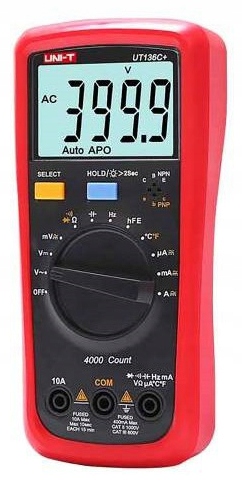 MIERNIK UNIWERSALNY UT136C+ hFe RCF T Dioda UNI-T