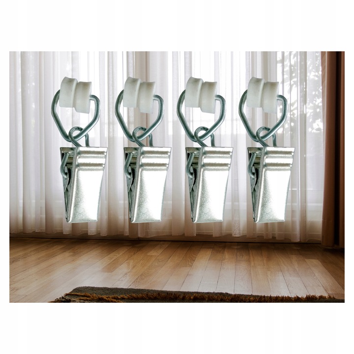 ŻABKI DO SZYNY SUFITOWEJ aluminiowej METALOWE KARNISZA KARNISZY ZASŁON 100