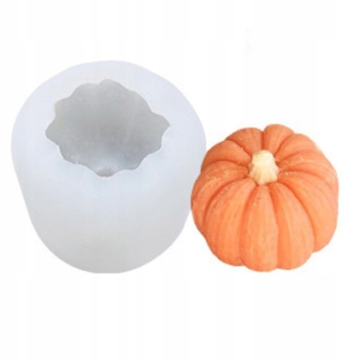 Forma silikonowa do świec wosku mydła odlewów gipsu DYNIA 3D NA