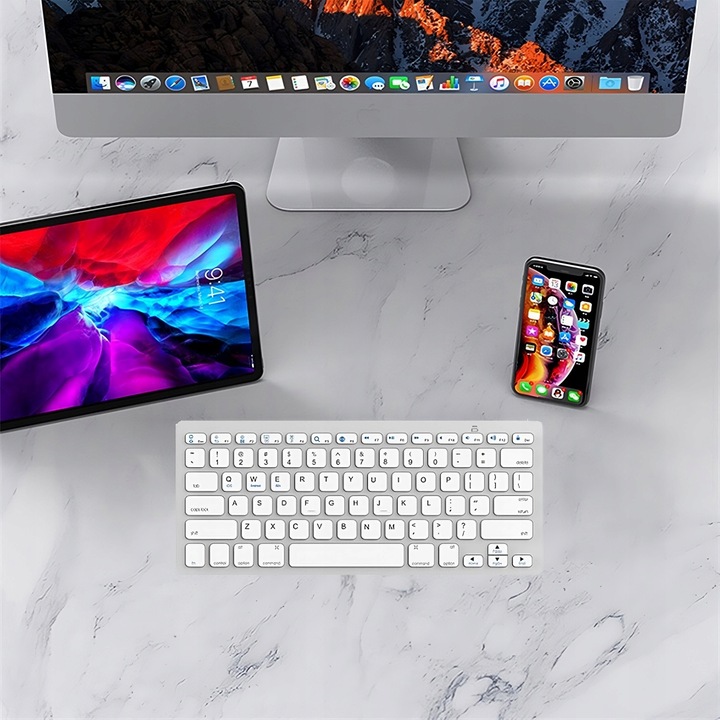 KLAWIATURA BEZPRZEWODOWA BLUETOOTH MEMBRANOWA SMART TV PC IOS ANDROID WIN