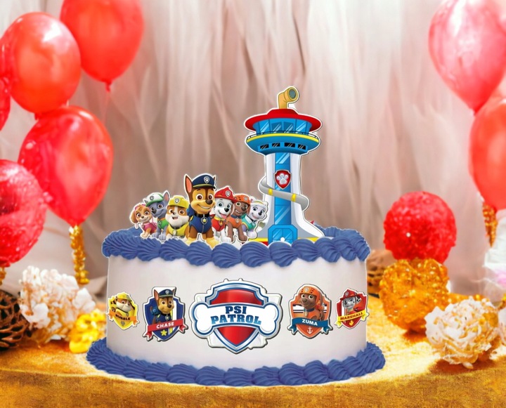 Zestaw do wykonania Postaci 3d na Tort PSI PATROL