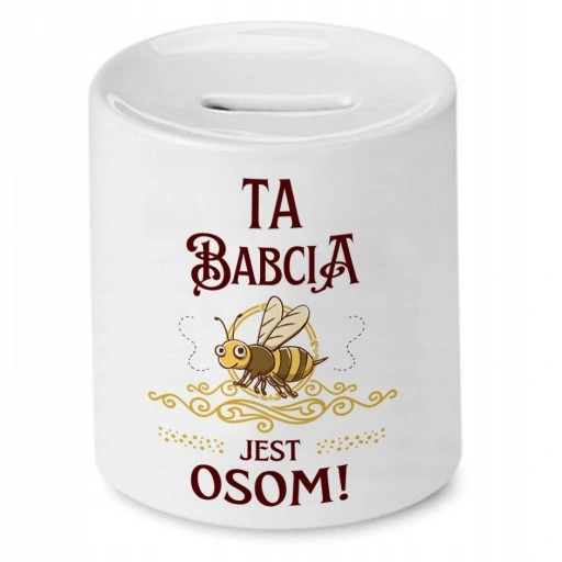 Skarbonka Dla Babci na Dzień Babci na Prezent z Nadrukiem ze Zdjęciem