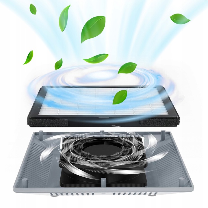 POCHŁANIACZ PYŁU DO PAZNOKCI BEZWORKOWY KASETOWY MANICURE FILTR 80W