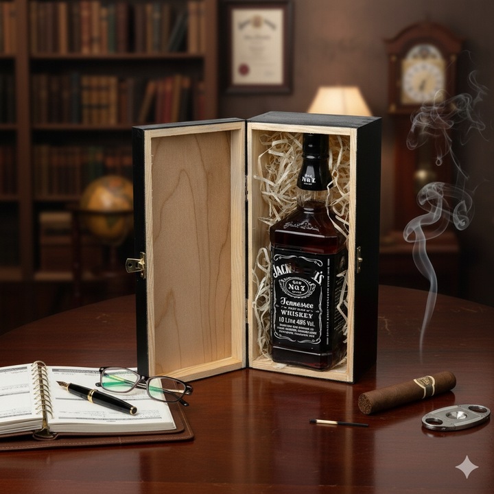 SKRZYNKA NA WHISKY JACK DANIELS PREZENT URODZINY 18 20 25 30 35 40 45