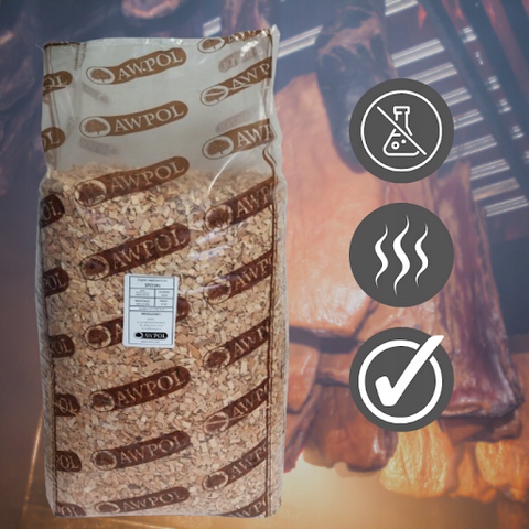 ZRĘBKI WĘDZARNICZE Buk Olcha Bez Dodatków Chemicznych 60 LITRÓW 15kg