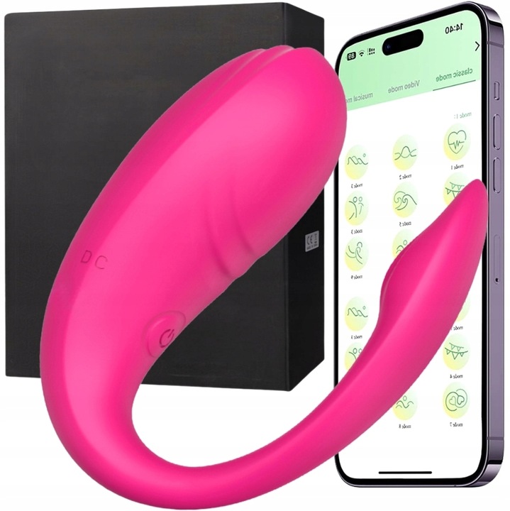 WIBRATOR JAJKO Z APLIKACJĄ ZDALNIE STEROWANY TELEFONEM BLUETOOTH DLA PAR