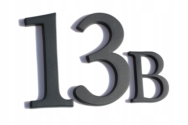 NUMER DOMU, CYFRY NA DOM, LITERY grafit 1