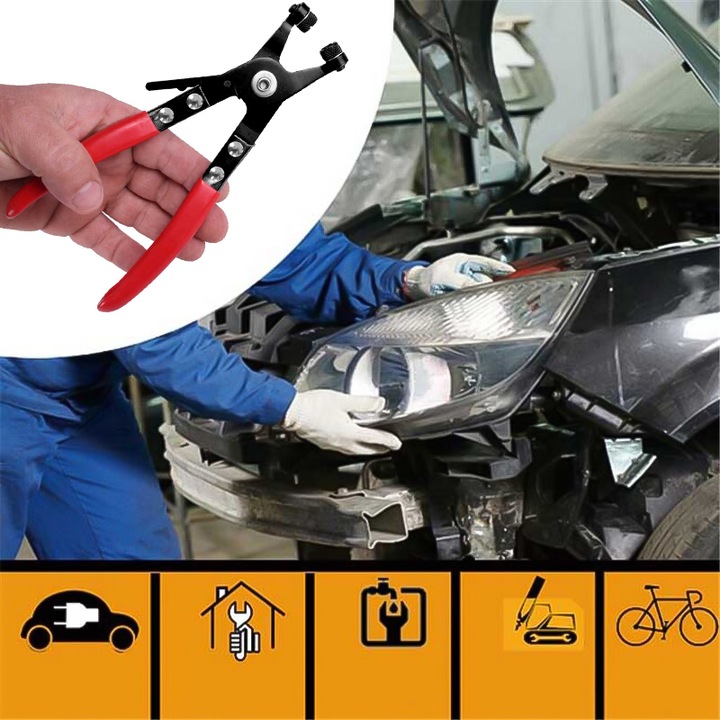 SZCZYPCE DO OPASEK ZACISKOWYCH ROZPRĘŻNYCH PROSTE ZESTAW SZCZYPIEC 2