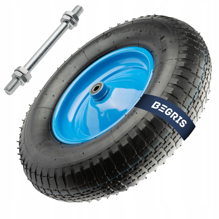 Koło do taczki 6 PR 4.00-8 z dętką BEGRIS