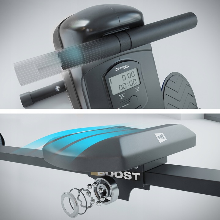 Wioślarz magnetyczny treningowy ergometr wioślarski składany stacjonarny