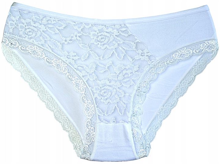 Majtki DAMSKIE figi bambusowe KORONKOWE zestaw 8 SZTUK rozmiar XL