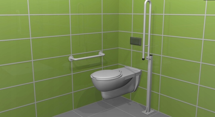 Uchwyt prosty 40 cm dla niepełnosprawnych Produkt Polski Certyfikat