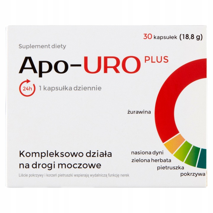 Apo-URO Plus Wsparcie Dróg Moczowych 30 Kapsułek
