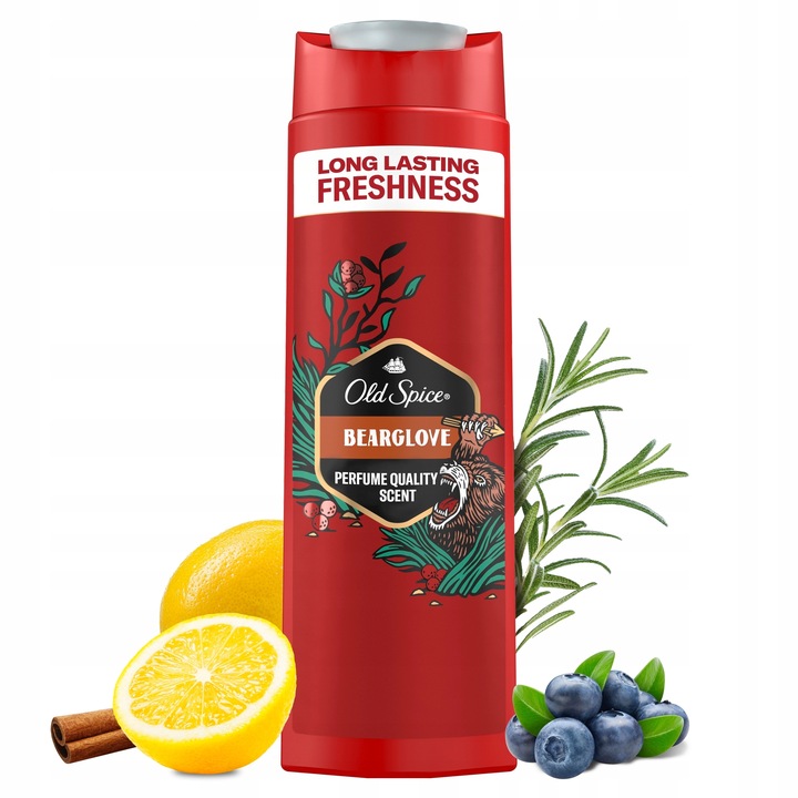 Old Spice Bearglove Żel męski pod prysznic i szampon 3w1, 6 x 400ml
