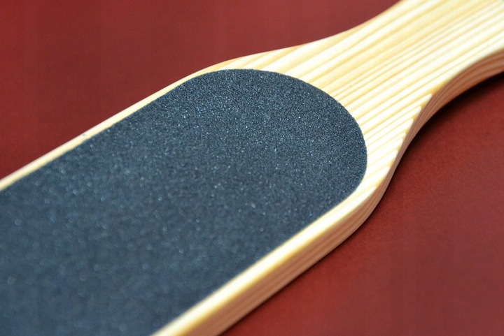 Peggy Sage Tarka do stop pięt drewniana dwustronna profesjonalna pedicure