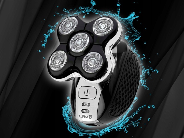 Golarka Męska ALPHA - Maszynka + Trymer do Golenia Brody, Włosów i Głowy
