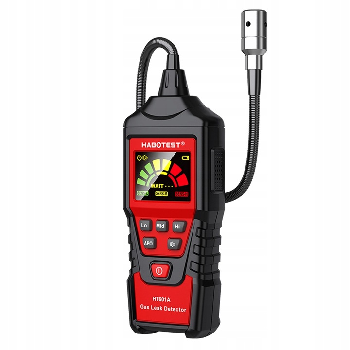 DETEKTOR WYCIEKU GAZÓW EKRAN LCD ALARM PROPAN BUTAN GAZ ZIEMNY I INNE PALNE