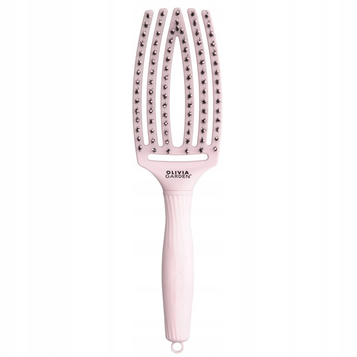 Olivia Garden Finger Brush Medium Pastel Pink