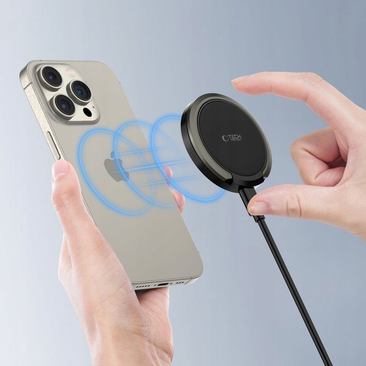 ŁADOWARKA INDUKCYJNA DO MAGSAFE USB-C Z PODSTAWKĄ NA IPHONE 12 13 14 15 16