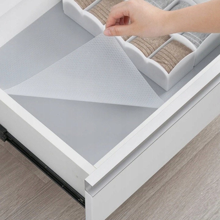 Mata antypoślizgowa biała 500x50cm ochronna do szuflad szafek kuchni