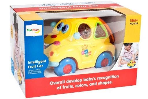 AUTO SORTER SAMOCHÓD Z KLOCKAMI NA BATERIĘ AUTKO WESOŁEK DLA DZIECI KLOCKI