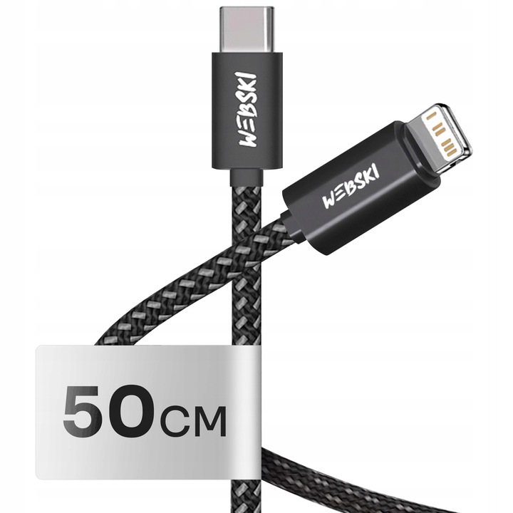 ŁADOWARKA SIECIOWA 40W 2xUSB-C Z SZYBKIM ŁADOWANIEM + KABEL USB-C LIGHTNING