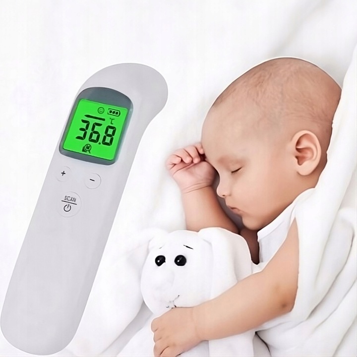 TERMOMETR BEZDOTYKOWY NA PODCZERWIEŃ ELEKTRONICZNY DOKŁADNY 1s