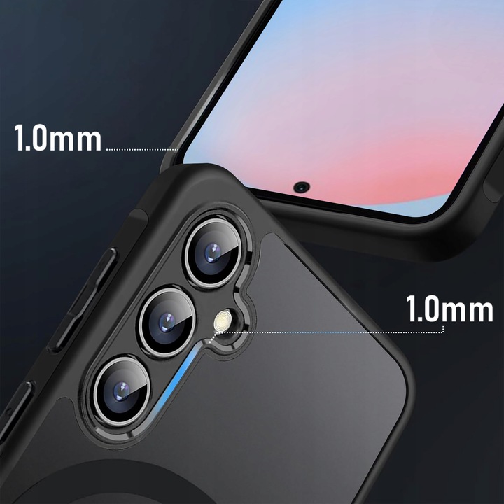 Etui do Samsung A56 5G do MagSafe MATT CASE WZMACNIANE Szkło 5D