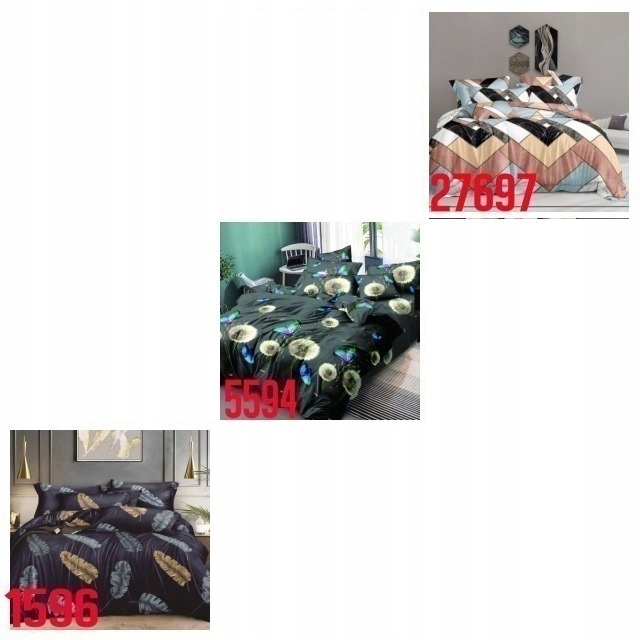 Pościel 160x200 Komplet Pościeli Zestaw +2x Poszewka 70x80 Dużo Wzorów